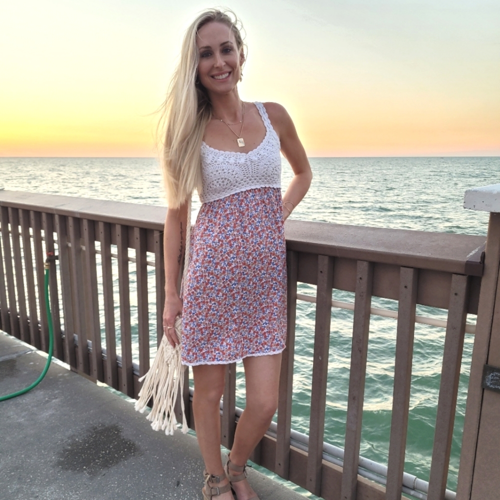 Jessica Simpson Boho Floral Dress